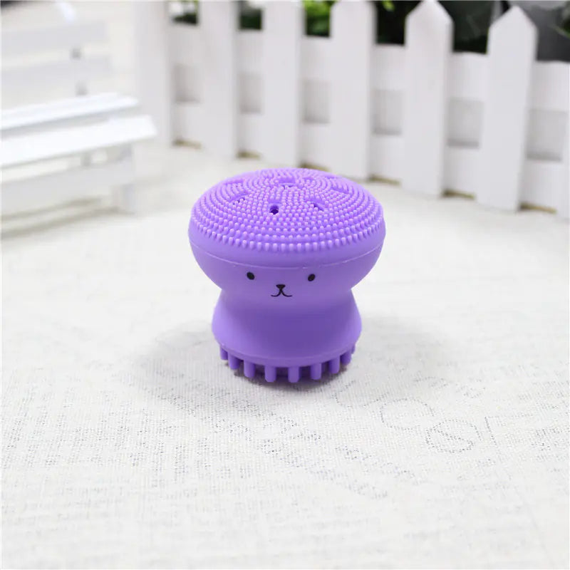 Multicolor Silicone Octopus Facial Cleansing Brush