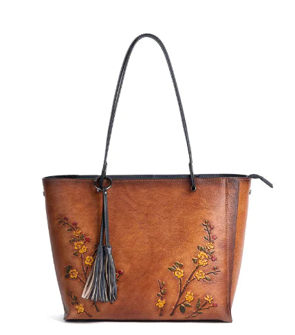 Retro First Layer Cowhide Handbags
