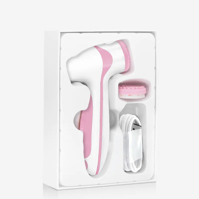 Electric Facial Cleansing Brush and Massager Device