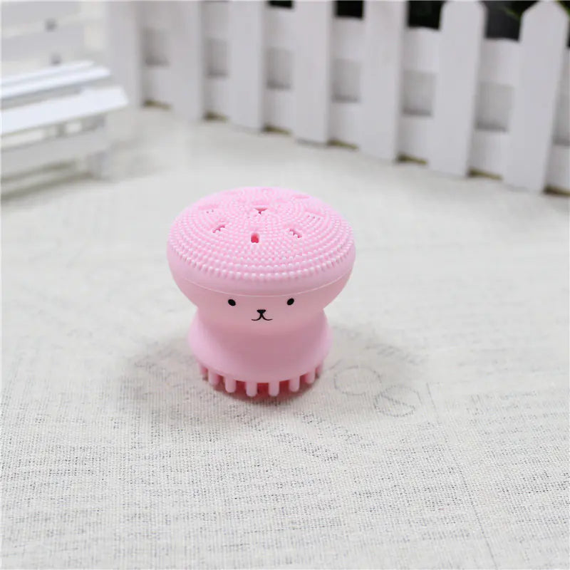 Multicolor Silicone Octopus Facial Cleansing Brush