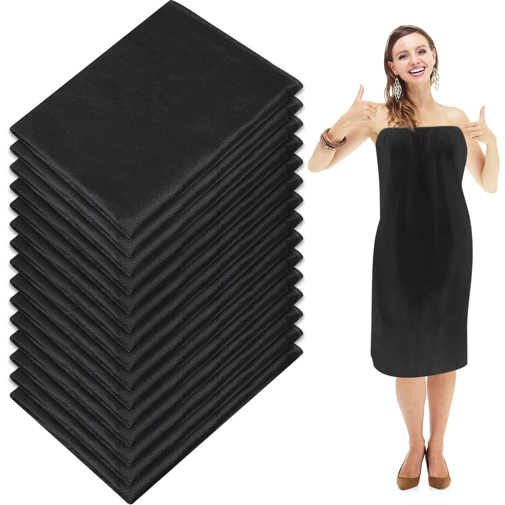 Yoiemivy 15 Pieces Disposable Spa Wrap Adjustable Non-Woven Spa Towels Closure Bath Wrap for Women Salon Massage Sauna Sweat Steaming