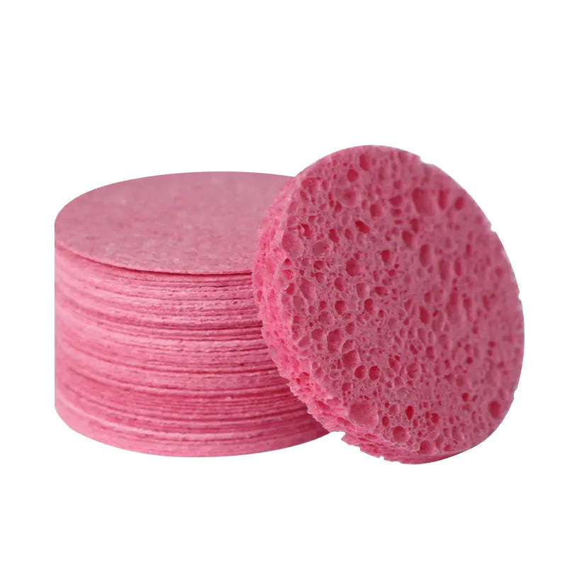 Biodegradable Wood Pulp Cotton Facial Cleansing Sponge