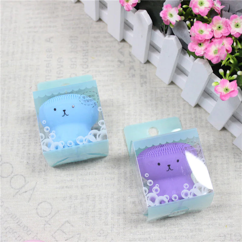Multicolor Silicone Octopus Facial Cleansing Brush