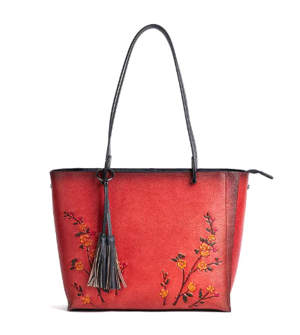 Retro First Layer Cowhide Handbags