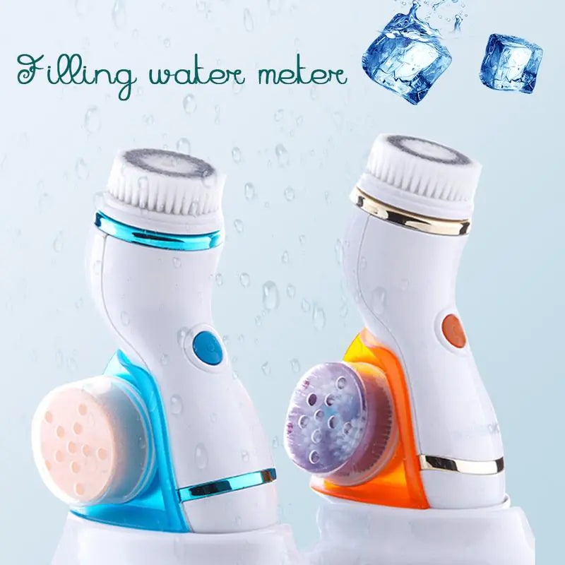 4-in-1 Electric Facial Cleansing Brush System
