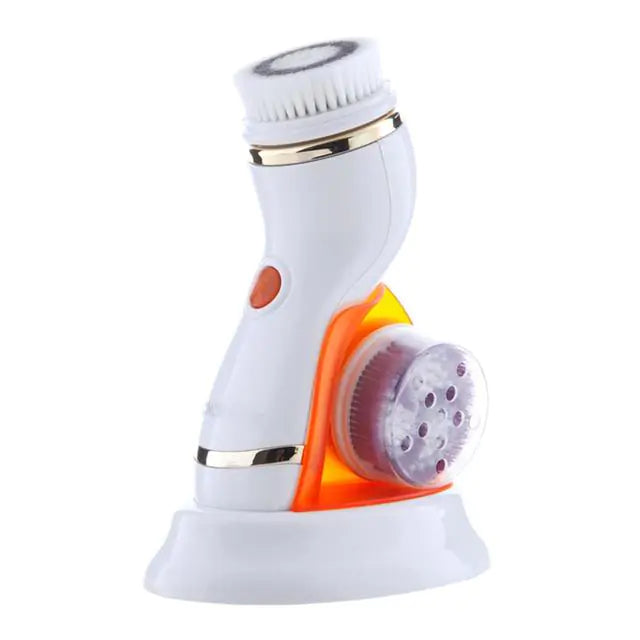 4-in-1 Electric Facial Cleansing Brush System