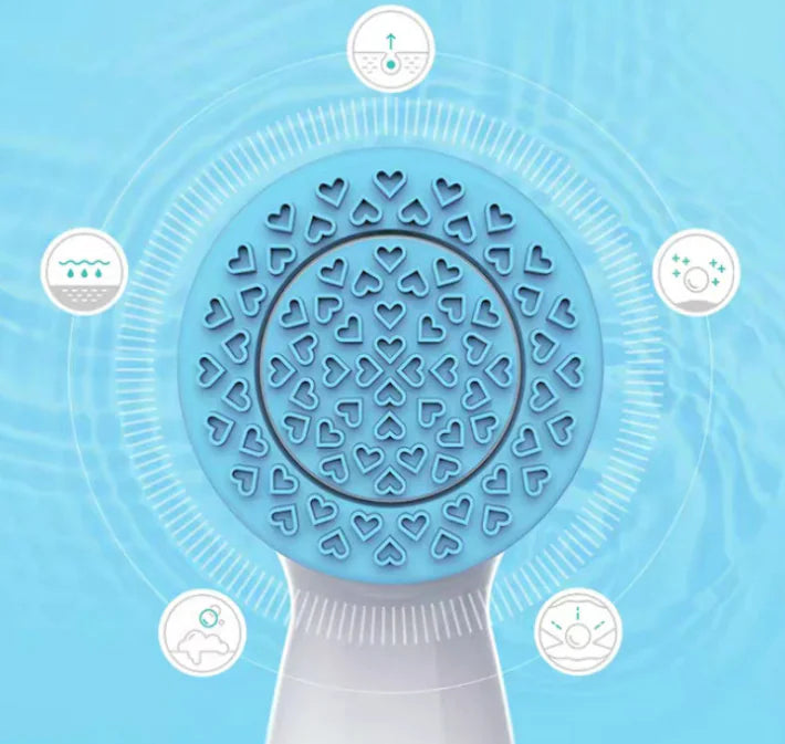 Electric Facial Cleansing Brush and Massager Device
