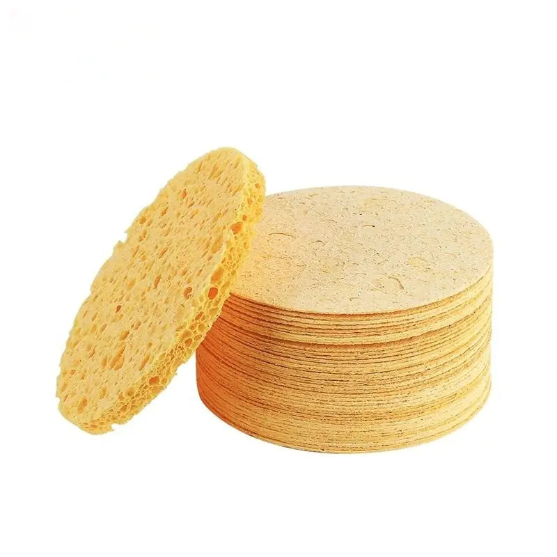 Compressed Facial Cleansing Puff with Wood Pulp Cotton