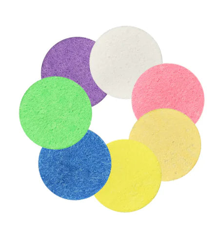 Compressed Facial Cleansing Puff with Wood Pulp Cotton