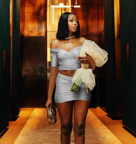 Slim Fit Sexy Deep V Dress for Spa and Beauty Therapists