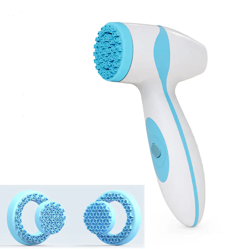 Electric Facial Cleansing Brush and Massager Device