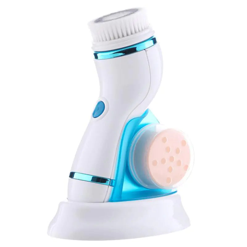 4-in-1 Electric Facial Cleansing Brush System