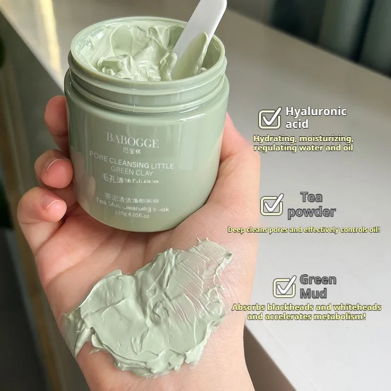 Tea Mud Cleansing Facial Mask Deep Cleansing Non-pulling Dry Daub-type Clay Mask