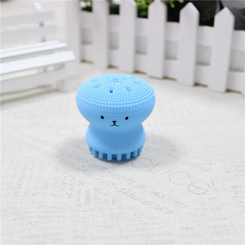 Multicolor Silicone Octopus Facial Cleansing Brush